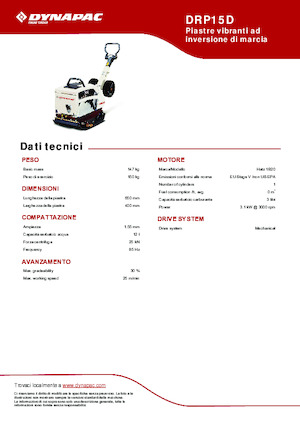 Piastre vibranti reversibili Dynapac DRP15D 