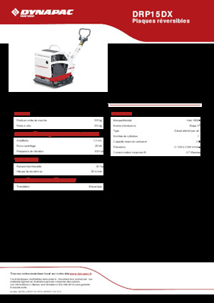 Piastre vibranti reversibili Dynapac DRP15DX