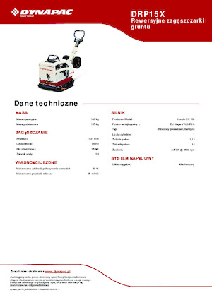 Piastre vibranti reversibili Dynapac DRP15X