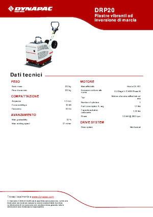 Piastre vibranti reversibili Dynapac DRP20