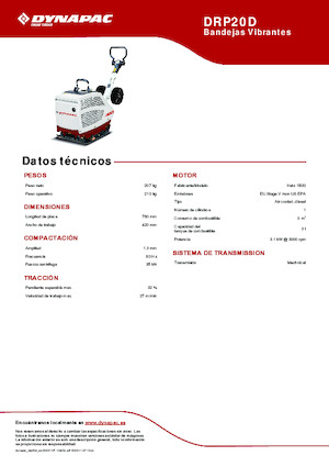 Piastre vibranti reversibili Dynapac DRP20D