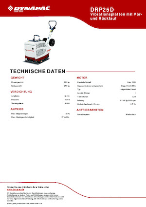 Piastre vibranti reversibili Dynapac DRP25D