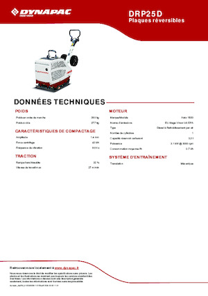 Piastre vibranti reversibili Dynapac DRP25D