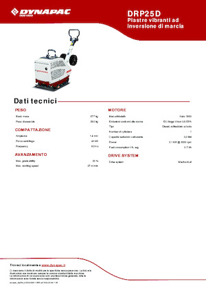Piastre vibranti reversibili Dynapac DRP25D