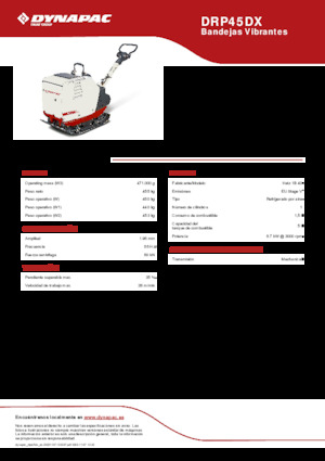 Piastre vibranti reversibili Dynapac DRP45DX
