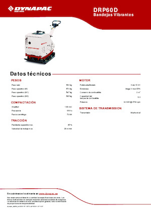 Piastre vibranti reversibili Dynapac DRP60D