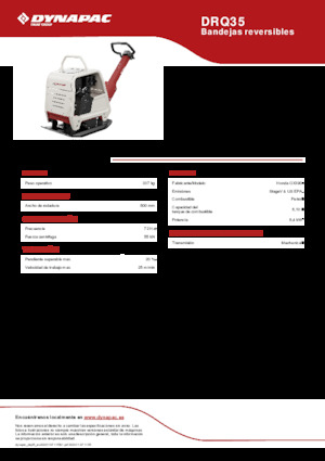 Piastre vibranti reversibili Dynapac DRQ35