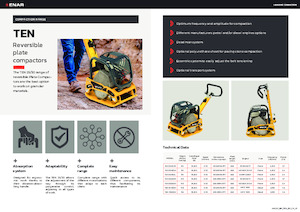 Piastre vibranti reversibili Enar TEN 3040DH