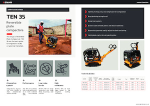 Piastre vibranti reversibili Enar TEN 35GHEL