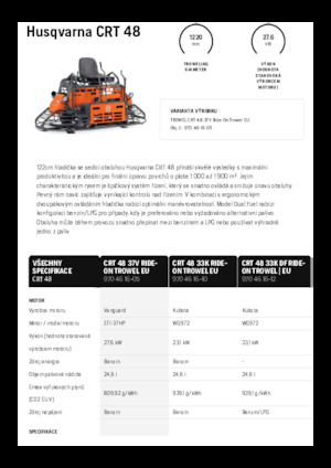 Levigatrici a rotazione doppia (con sedile) Husqvarna CRT 48