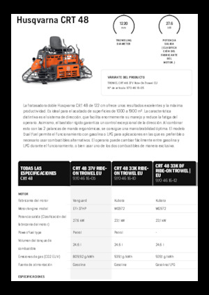 Levigatrici a rotazione doppia (con sedile) Husqvarna CRT 48