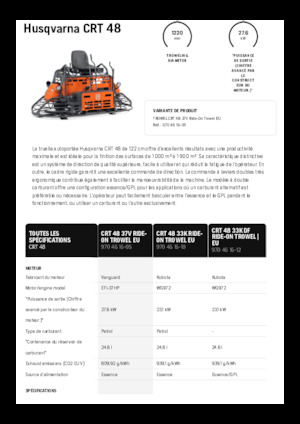 Levigatrici a rotazione doppia (con sedile) Husqvarna CRT 48