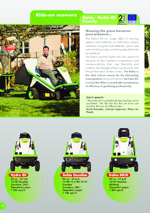 Trattorini tosaerba, Giardino e Giardinaggio Etesia BAHIA 2 MBHE 2