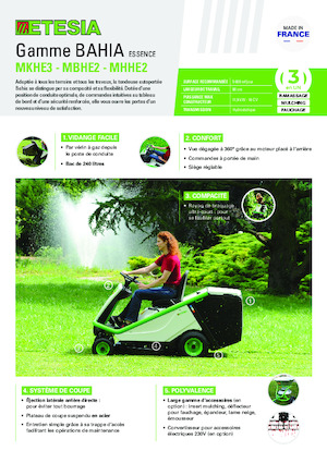 Trattorini tosaerba, Giardino e Giardinaggio Etesia BAHIA 2 MBHE 2