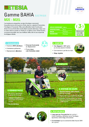 Trattorini tosaerba, Giardino e Giardinaggio Etesia BAHIA ELECTRIC M2EL
