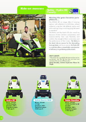 Trattorini tosaerba, Giardino e Giardinaggio Etesia BAHIA MKM