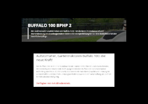 Trattorini tosaerba, Giardino e Giardinaggio Etesia BUFFALO 100 BPHP2