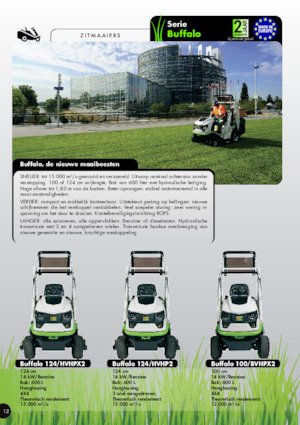 Trattorini tosaerba, Giardino e Giardinaggio Etesia BUFFALO 100 BVHP2