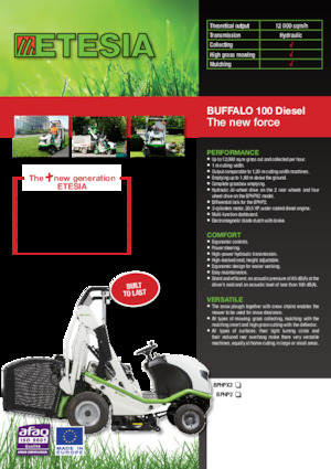 Trattorini tosaerba, Giardino e Giardinaggio Etesia BUFFALO 100 BPHPX2