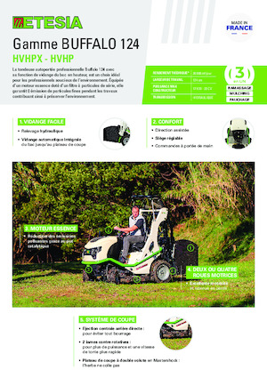 Trattorini tosaerba, Giardino e Giardinaggio Etesia BUFFALO 124 HVHP2