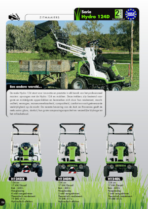 Trattorini tosaerba, Giardino e Giardinaggio Etesia HYDRO 124 DN