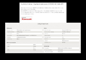 Trattorini tosaerba, Giardino e Giardinaggio Etesia HYDRO 80 MKHPF