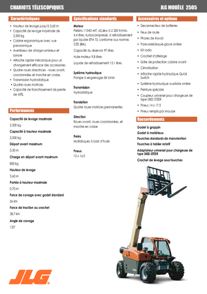 Sollevatori Telescopici Fissi JLG 2505