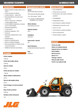 Sollevatori Telescopici Fissi JLG 3507 H