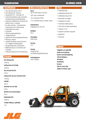 Sollevatori Telescopici Fissi JLG 3507 H