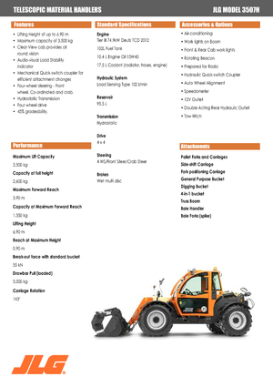 Sollevatori Telescopici Fissi JLG 3507 H