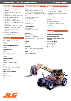 Sollevatori Telescopici Fissi JLG 3508 PS