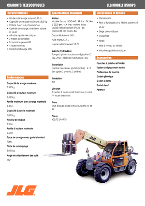 Sollevatori Telescopici Fissi JLG 3508 PS