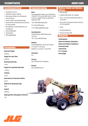 Sollevatori Telescopici Fissi JLG 4008 PS