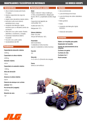 Sollevatori Telescopici Fissi JLG 4008 PS