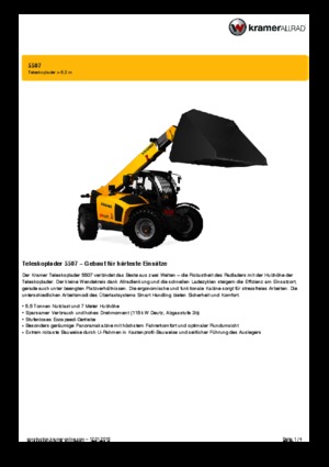Sollevatori Telescopici Fissi Kramer 5507