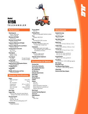 Sollevatori Telescopici Fissi JLG 619 A