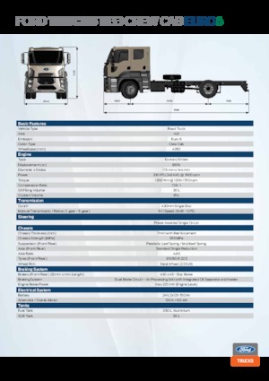 Telaio rigido Ford 1833 crew cab