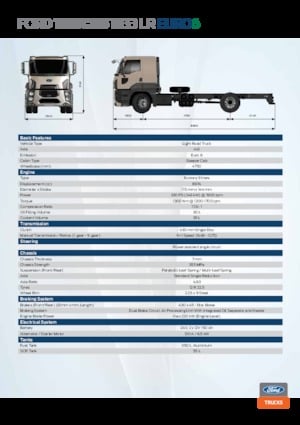 Telaio rigido Ford 1833 LR