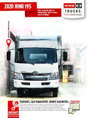 Telaio rigido Hino 2020 HINO 195 4x2