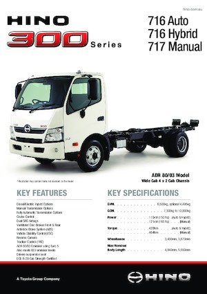 Telaio rigido Hino 300 716 4x2