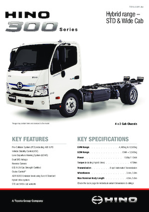 Telaio rigido Hino 300 916 WIDE - HYBRID