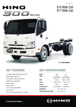 Telaio rigido Hino 300 917 WIDE