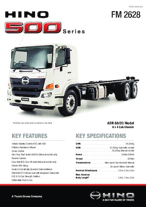 Telaio rigido Hino 500 FM 2628 6x4