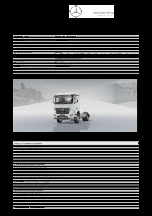 Telaio rigido Mercedes-Benz Arocs 1827 LK 4x2