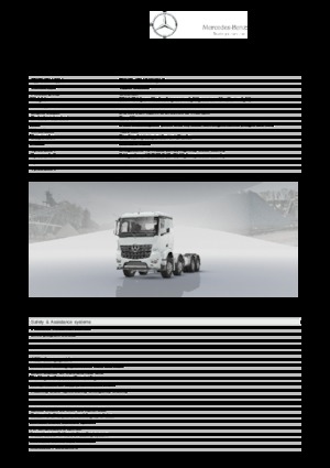 Telaio rigido Mercedes-Benz Arocs 4142 AK 8x6