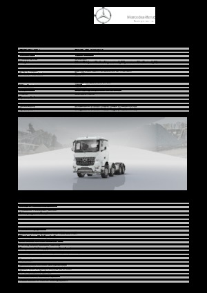 Telaio rigido Mercedes-Benz Arocs 4146 K 8x4