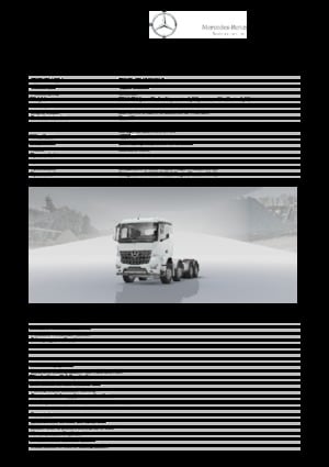 Telaio rigido Mercedes-Benz Arocs 4148 K 8x4