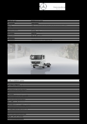 Telaio rigido Mercedes-Benz Atego 1024 L 4x2