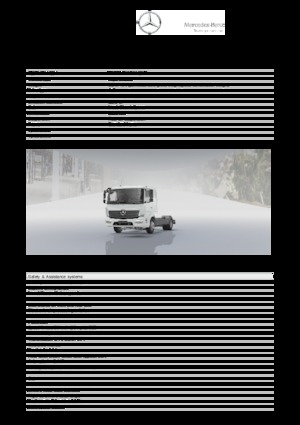 Telaio rigido Mercedes-Benz Atego 716 L 4x2