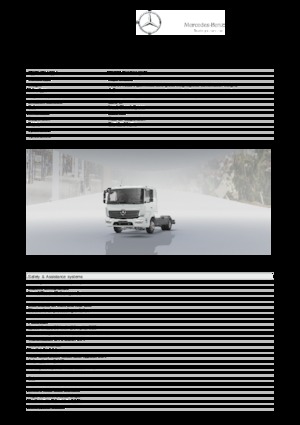 Telaio rigido Mercedes-Benz Atego 818 L 4x2